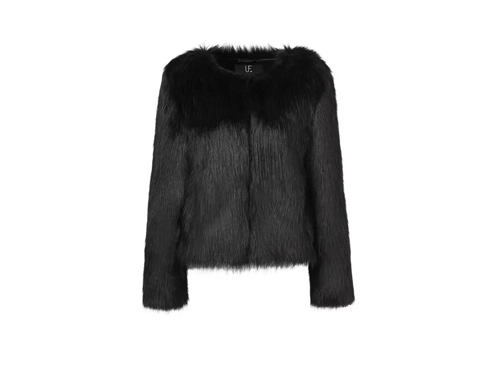 Unreal Fur Unreal Dream Luxe Faux Fur Jacket - Black-