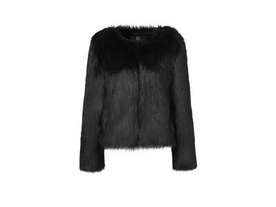 Unreal Fur Unreal Dream Luxe Faux Fur Jacket - Black-