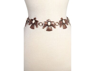 Thunderbird Concho Belt- Copper-