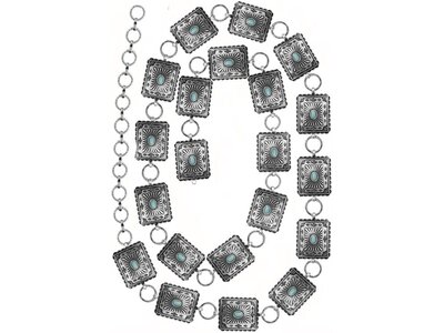 Blandice Jewelry Small Square Concho Belt