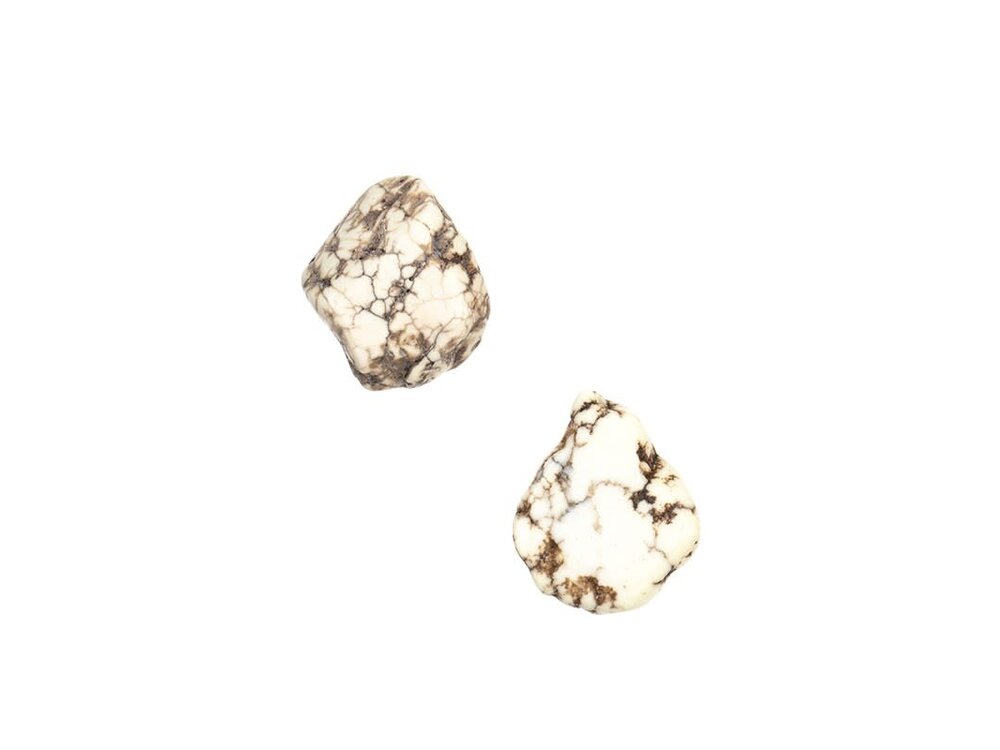 Post Earring- SE1937- White Stone