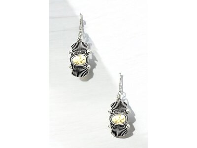 Dangle Earring- 191195- White
