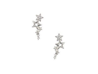 Post Earring- Silver Star- E5059
