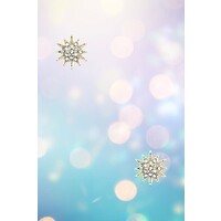 Post Earring- 181991- Starburst Gold/White