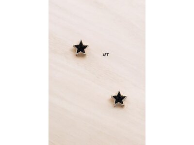 Post Earring- 186938- Black Star