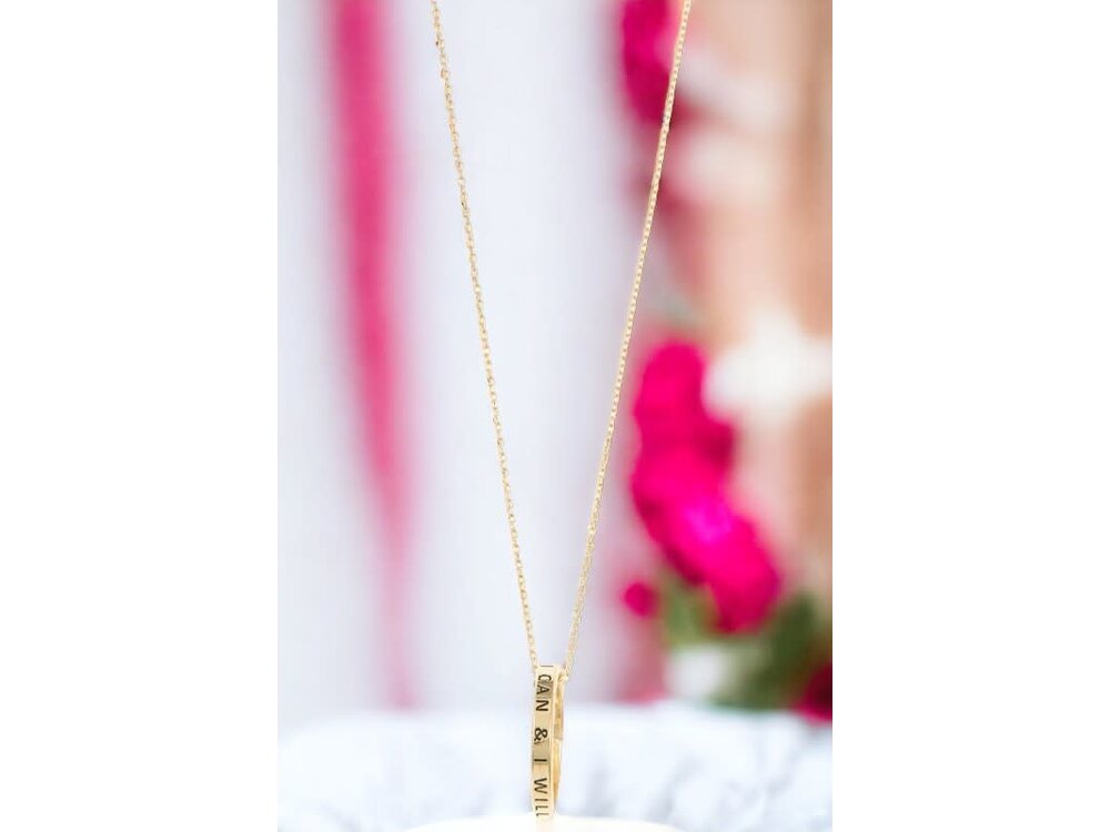 169254- Gold Quote Necklace