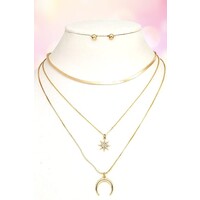 Necklace Set- 195028 Gold