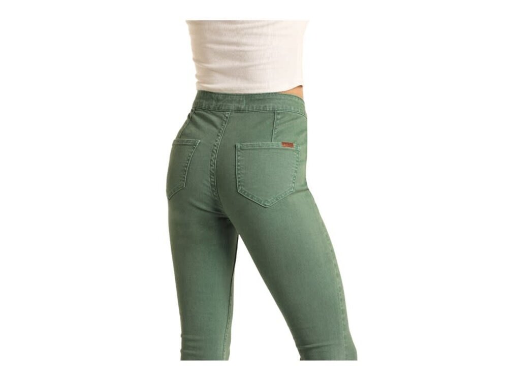 Rock and Roll Denim Button Bargain Bell- WPB3512- Sea Green-