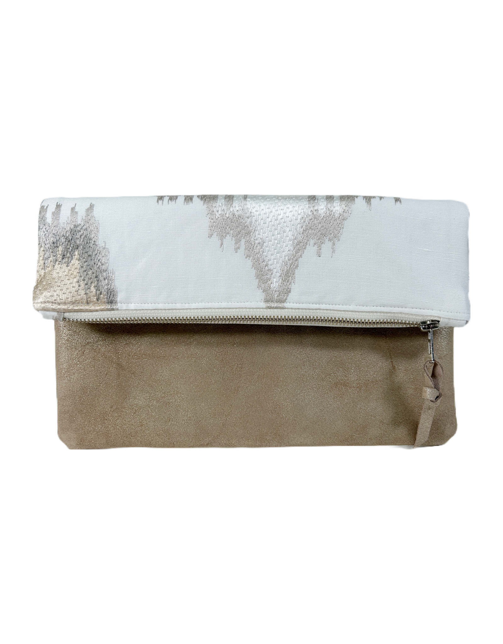 Leather Foldover Clutch