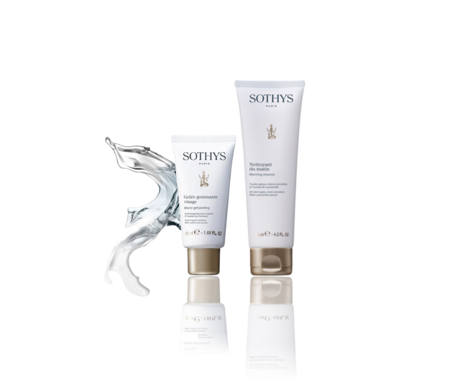 Sothys Coffret nettoyant du matin 125ml et Gelée gommante visage 50ml