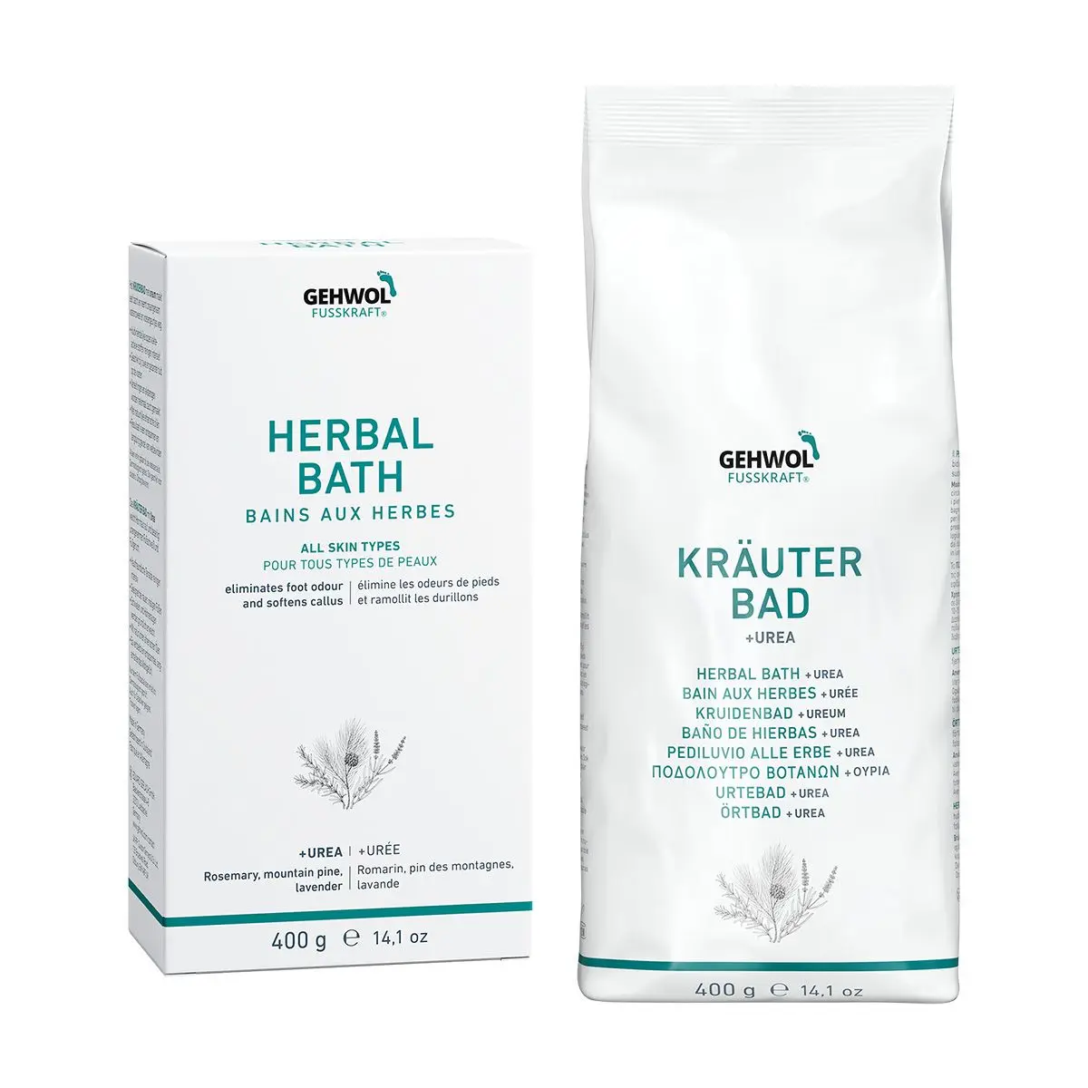 E. Gerlach Gehwol Fusskraft Bain aux Herbes 400g