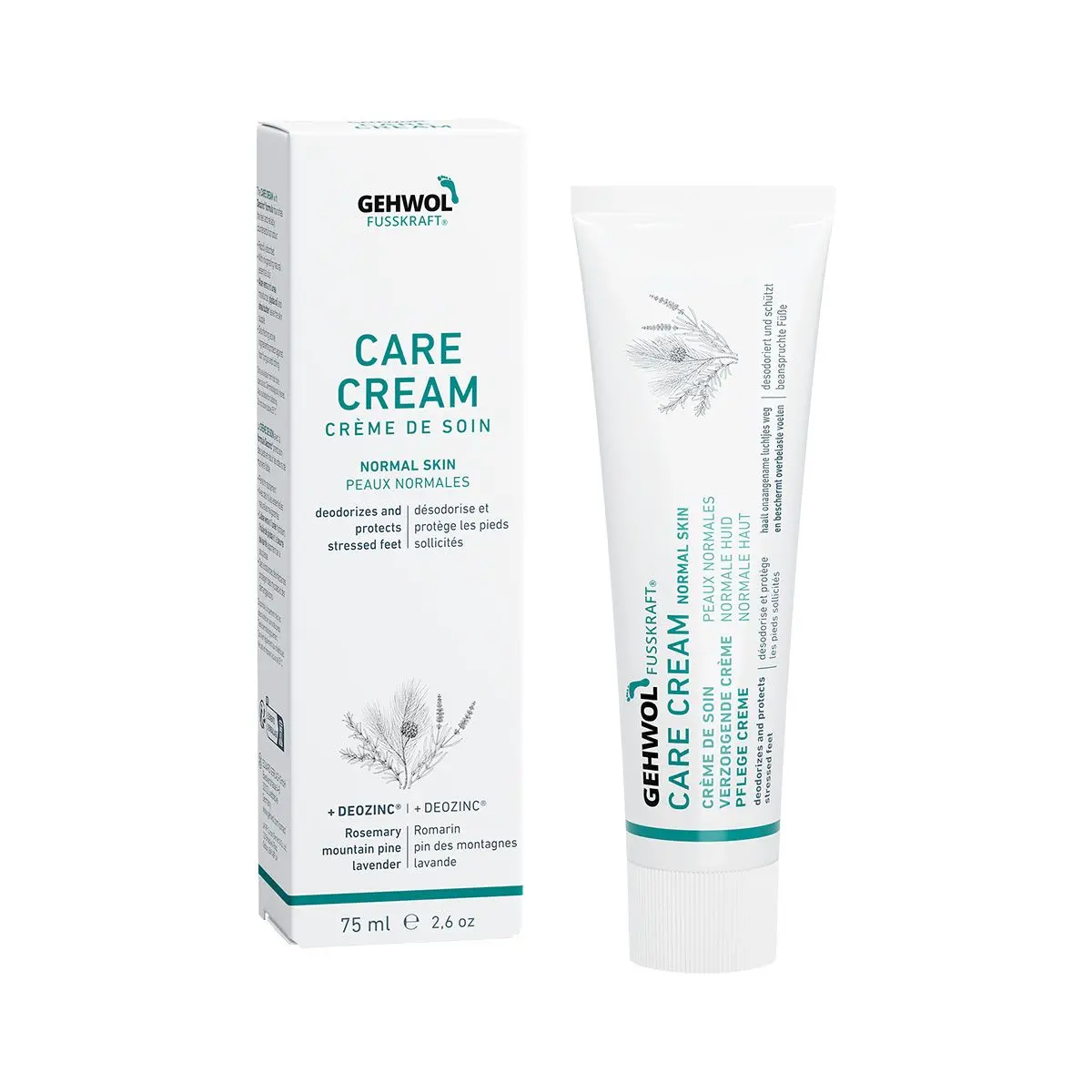 E. Gerlach Gehwol Fusskraft Creme de soin peau normale 75 ml (Verte)