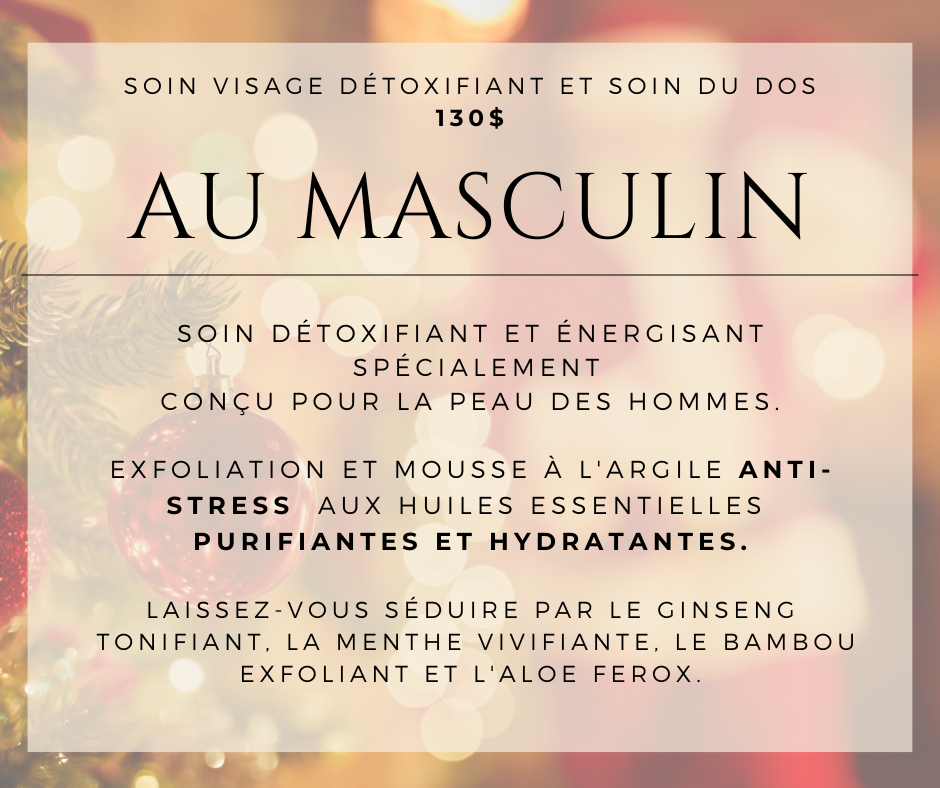 Forfait de Noël: Au Masculin [RAMASSAGE EN BOUTIQUE]