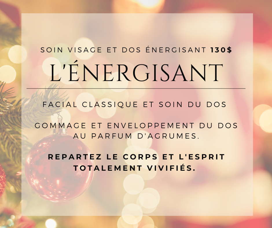 Forfait de Noël: L'Énergisant [RAMASSAGE EN BOUTIQUE]