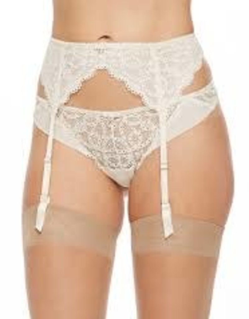 MONTELLE MONTELLE LACE GARTERBELT IVORY