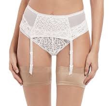 FREYA SOIREE LACE SUSPENDER WH