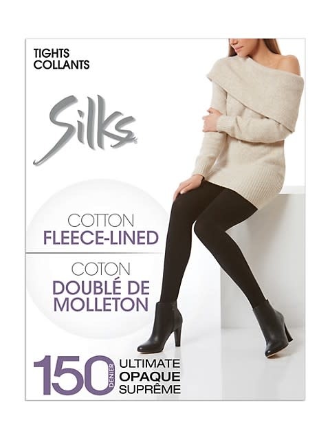 Silks Cotton Fleece Lined Tights