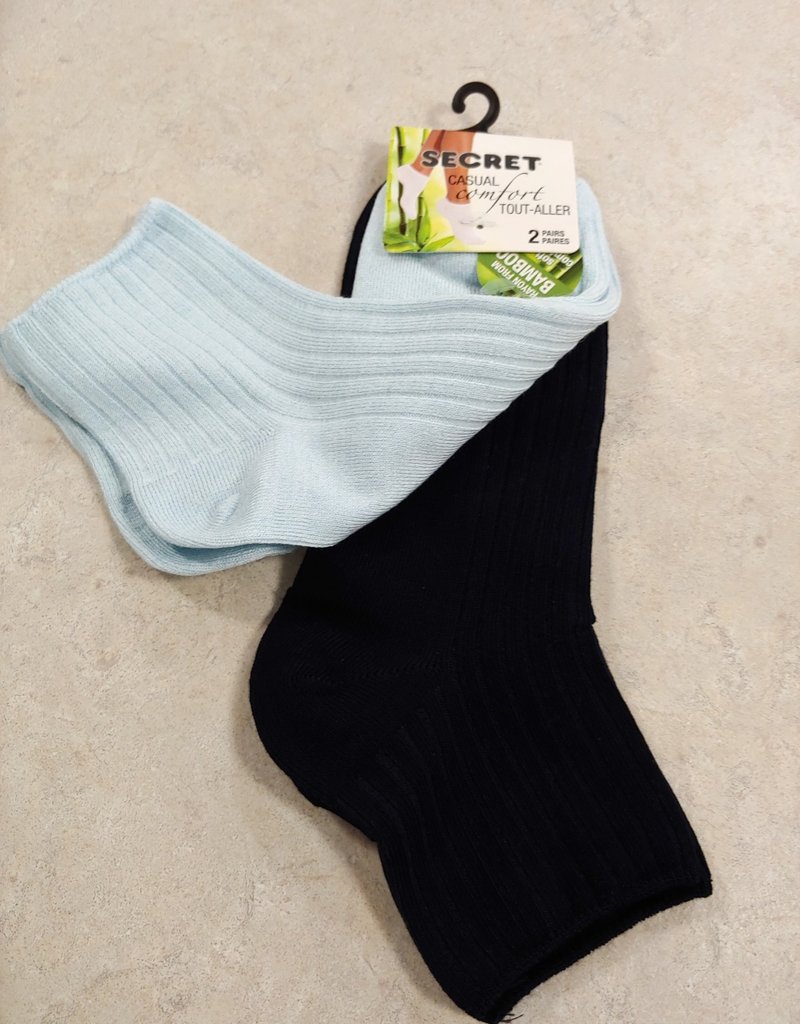 Silks bamboo ankle socks, 2 pack
