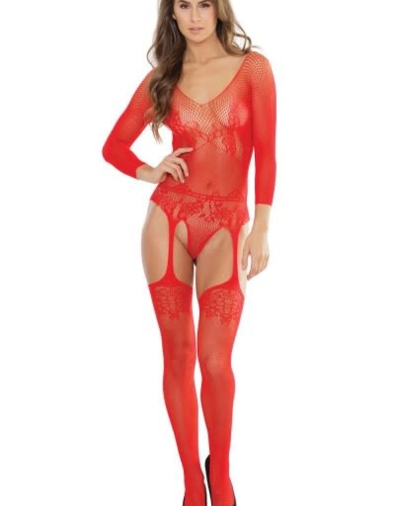 Teddy with attached stockings one size