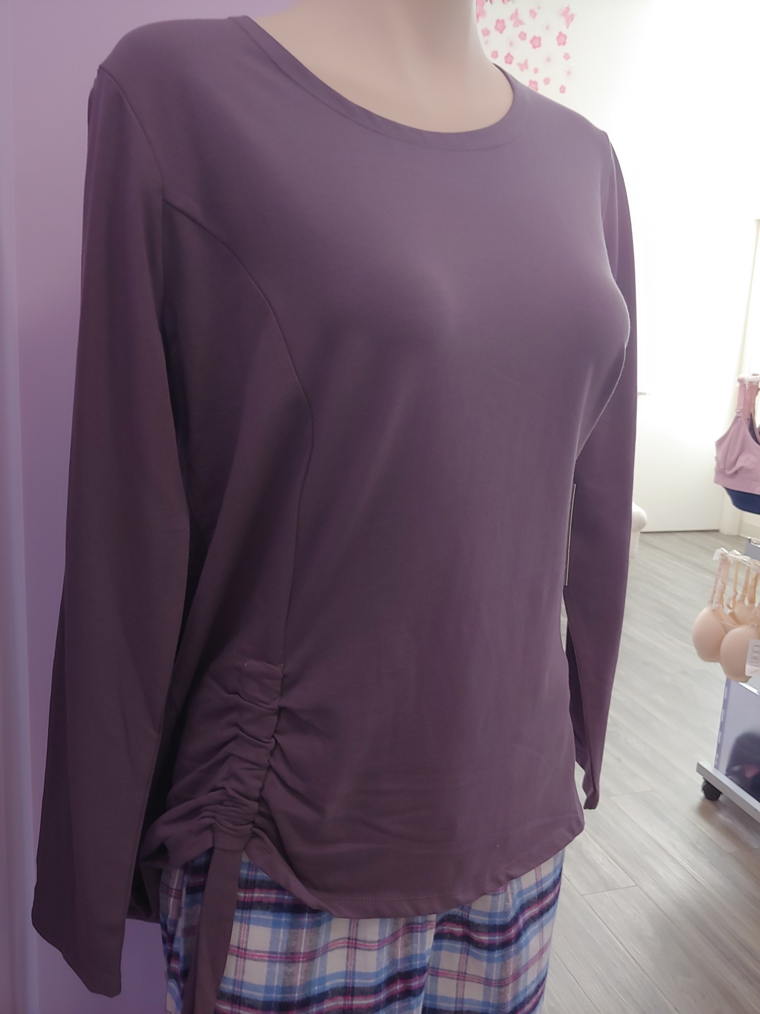 DKR Cotton tunic with faux pull tie