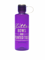 SUGAR AND BRUNO GLITTER BOWS 25 OZ WATER BOTTLE