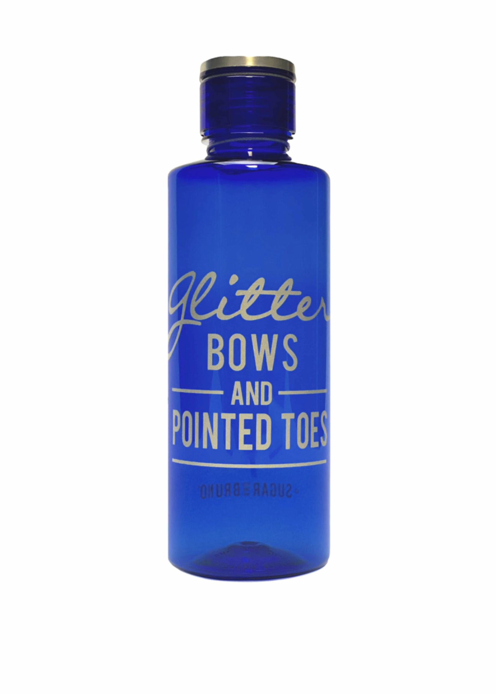 SUGAR AND BRUNO GLITTER BOWS 25 OZ WATER BOTTLE