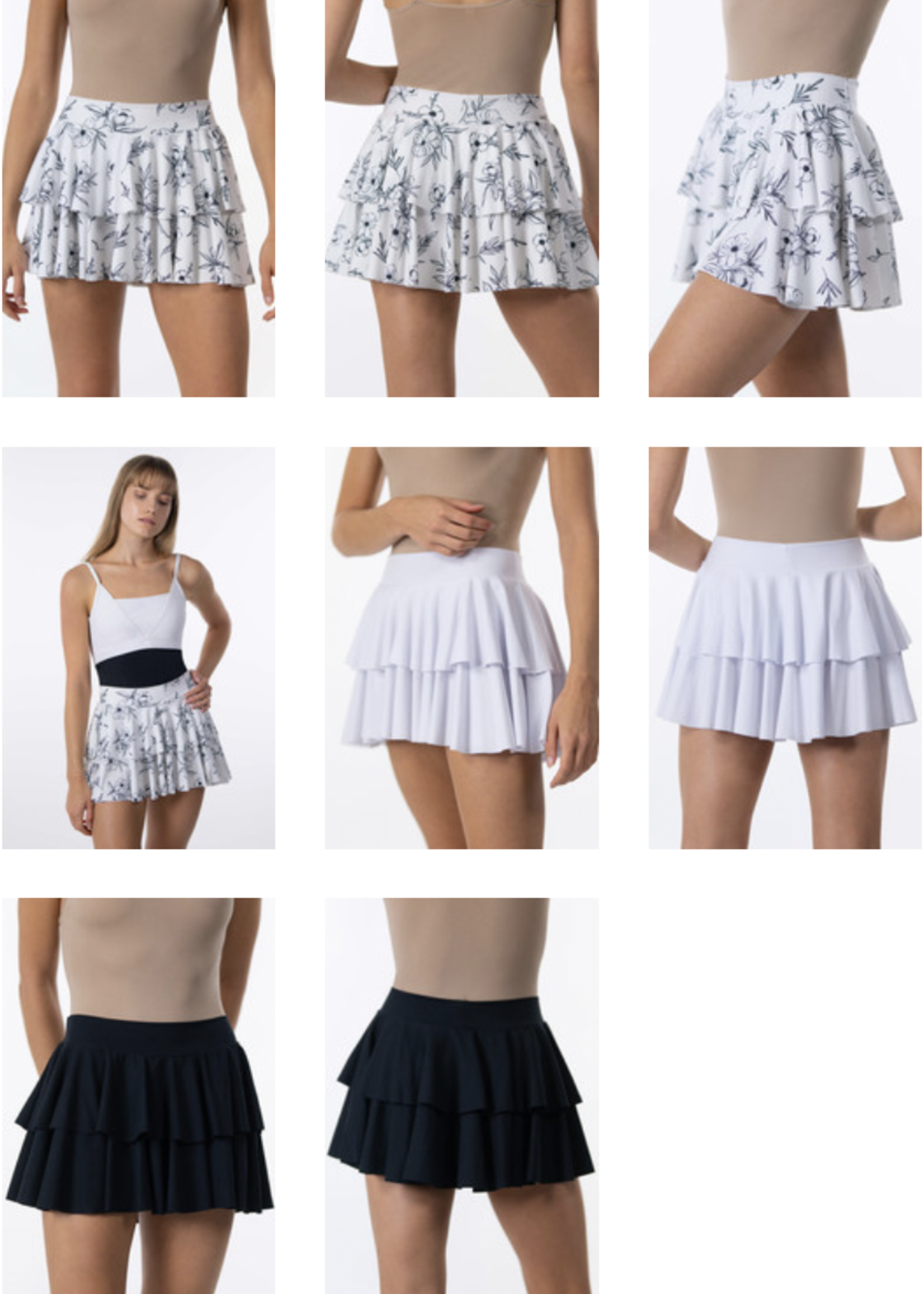 SUFFOLK MOONFLOWER DOUBLE TIERED SKIRT