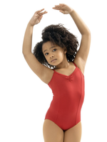 CAPEZIO CHILD PRINCESS SEAM V NECK ADJ STRAP DUAL PINCH CAMI LEOTARD