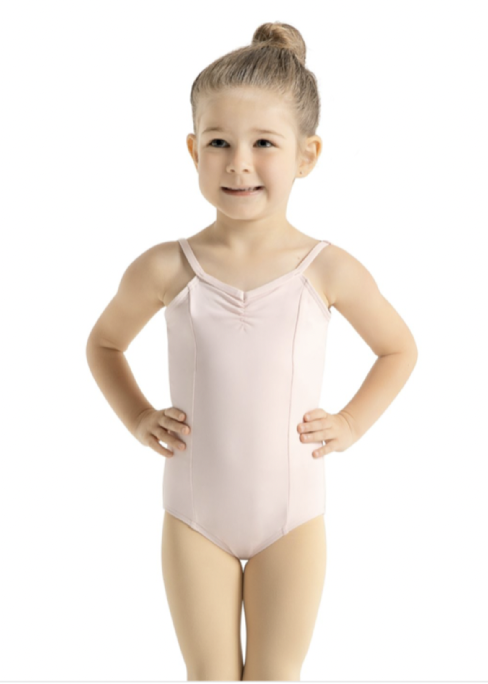 CAPEZIO CHILD PRINCESS SEAM V NECK ADJ STRAP DUAL PINCH CAMI LEOTARD