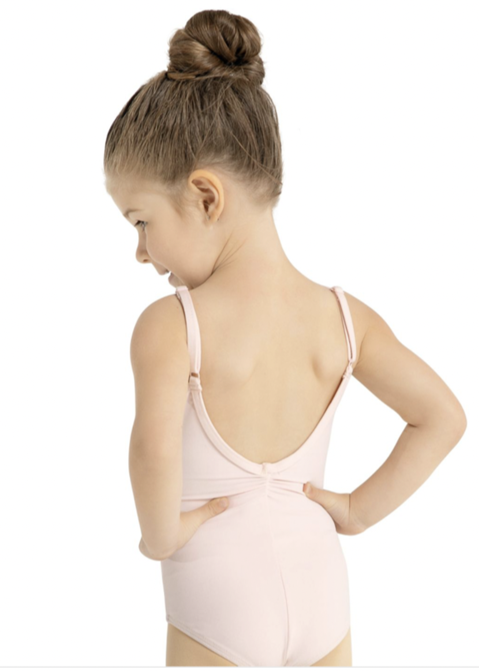 CAPEZIO CHILD PRINCESS SEAM V NECK ADJ STRAP DUAL PINCH CAMI LEOTARD
