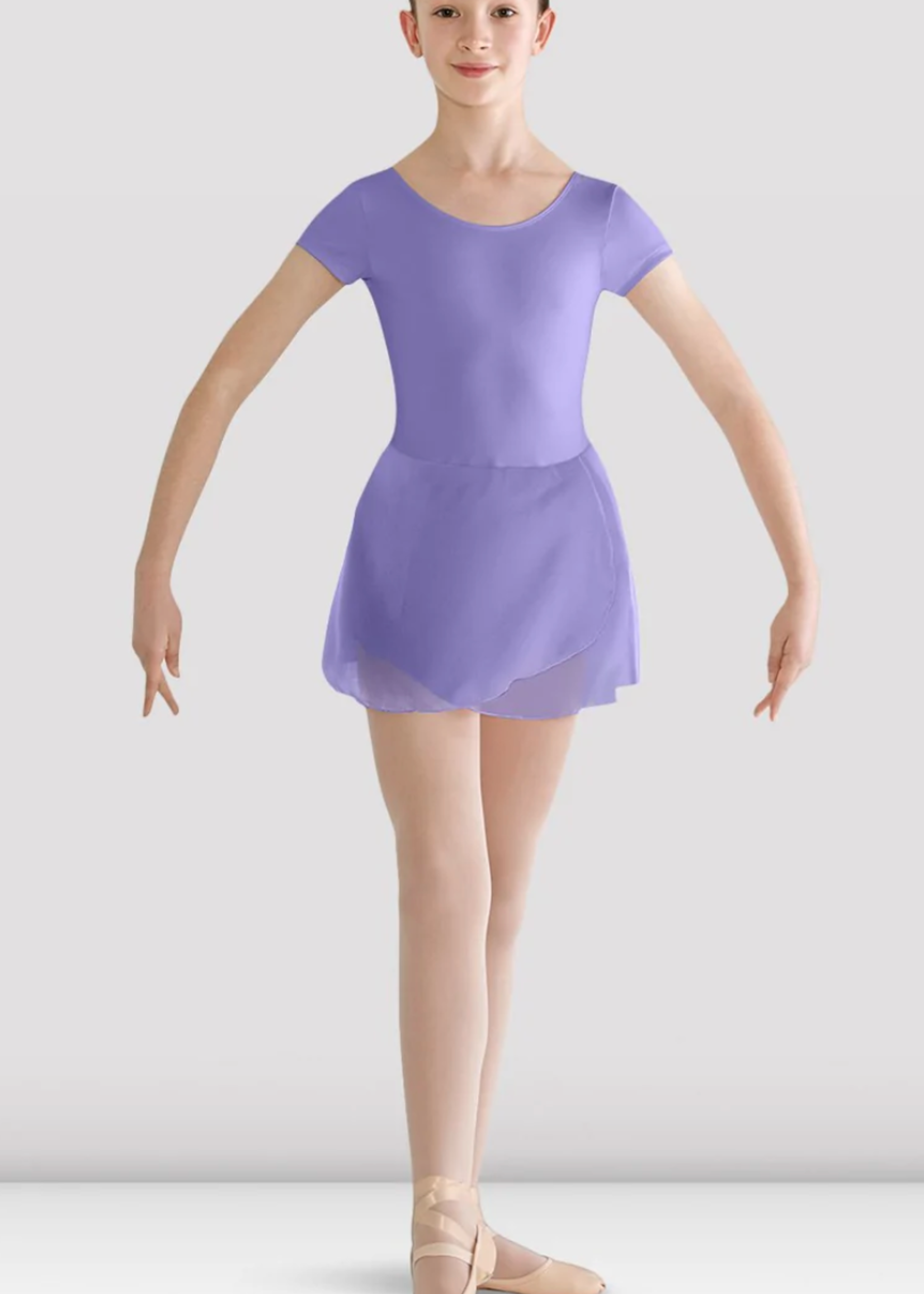 BLOCH CHILD CAP SLEEVE SKIRTED LEOTARD