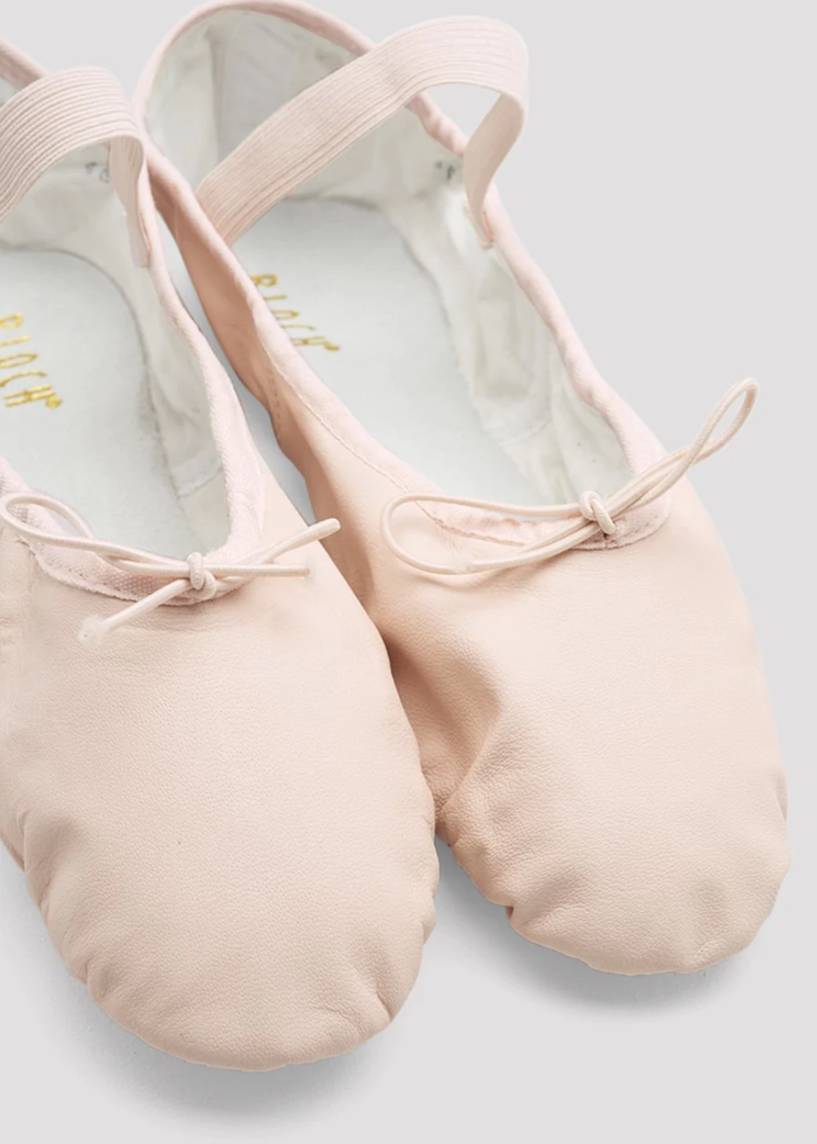 BLOCH S0205L ADULT PINK DANSOFT FULL SOLE LEATHER BALLET SLIPPER