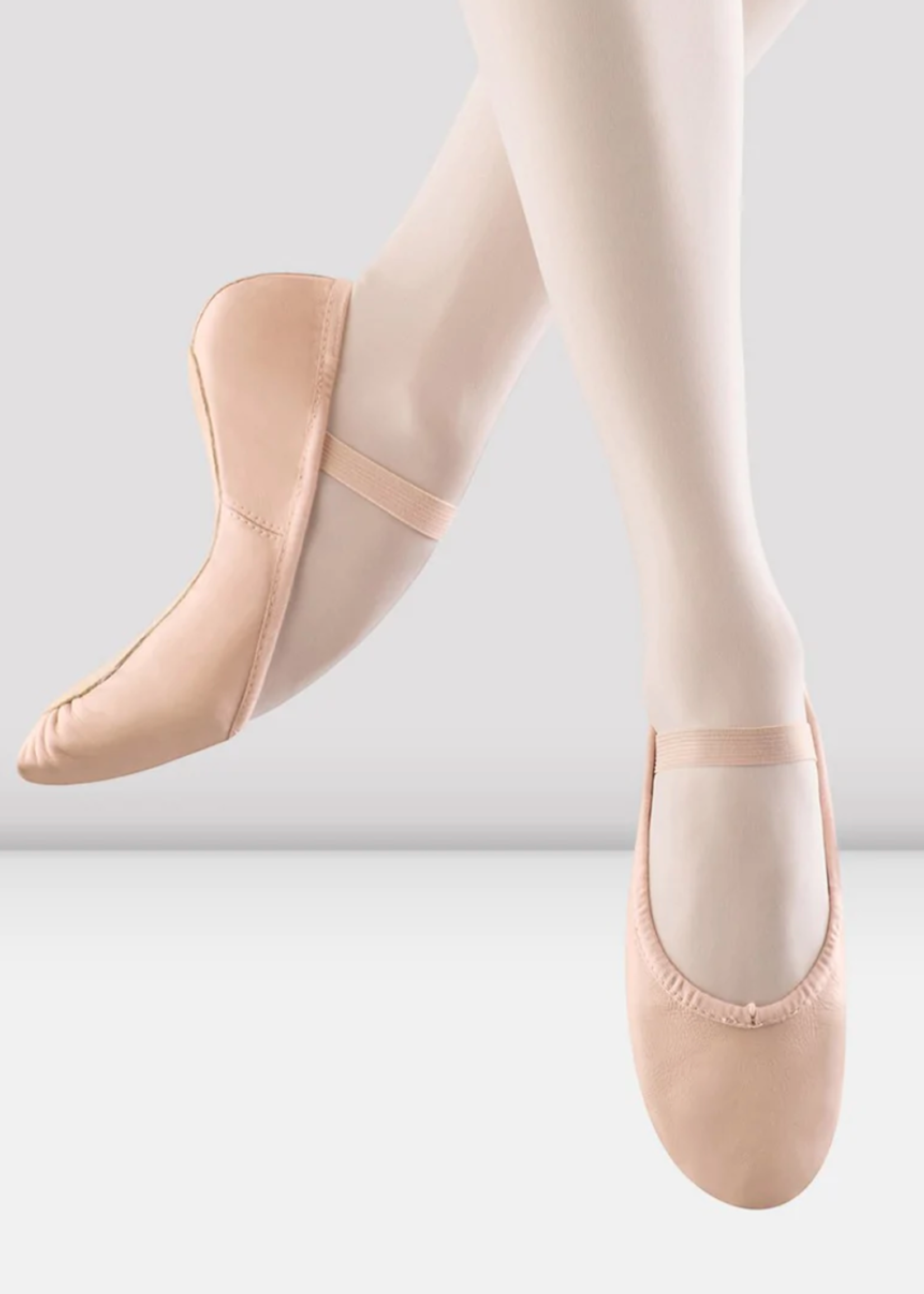 BLOCH S0205L ADULT PINK DANSOFT FULL SOLE LEATHER BALLET SLIPPER