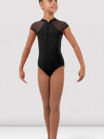 BLOCH FLOWER ZIP CAP SLEEVE LEOTARD