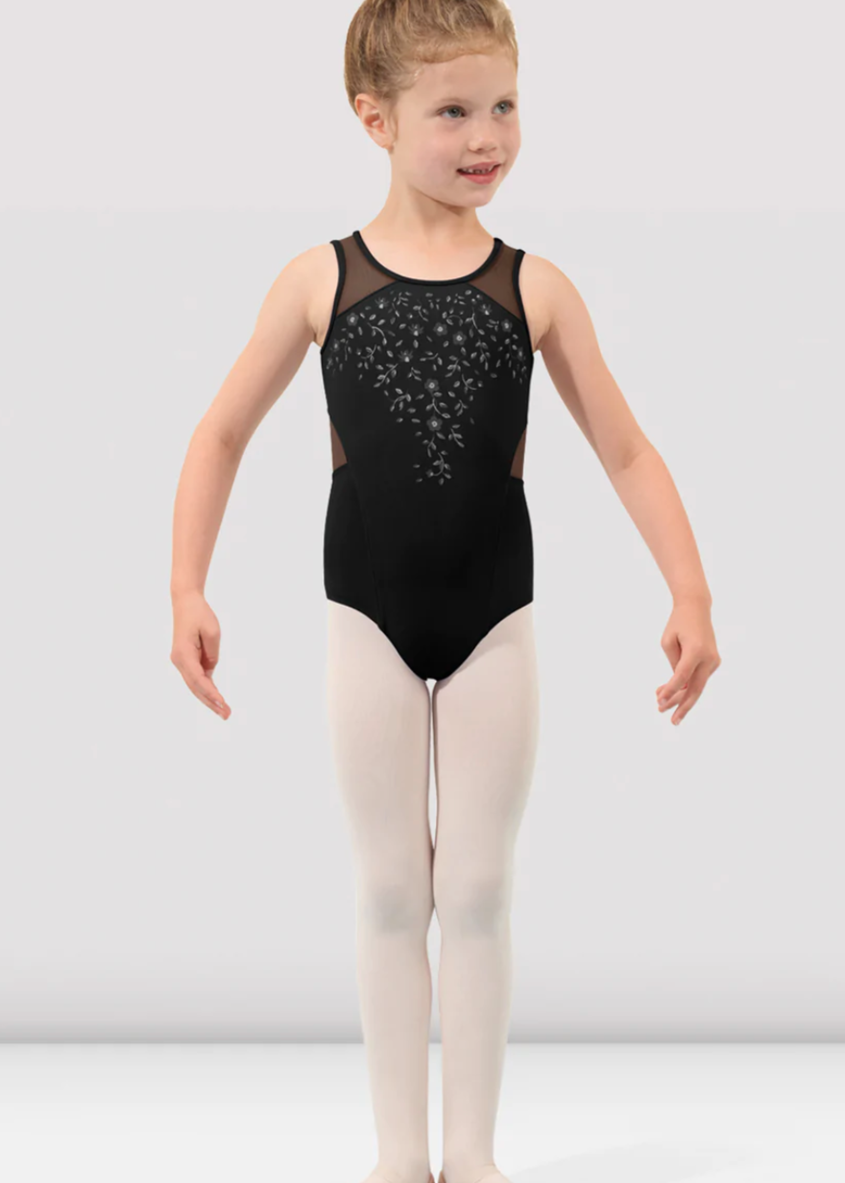 BLOCH FLOWER VINE SCOOP NECK TANK LEOTARD