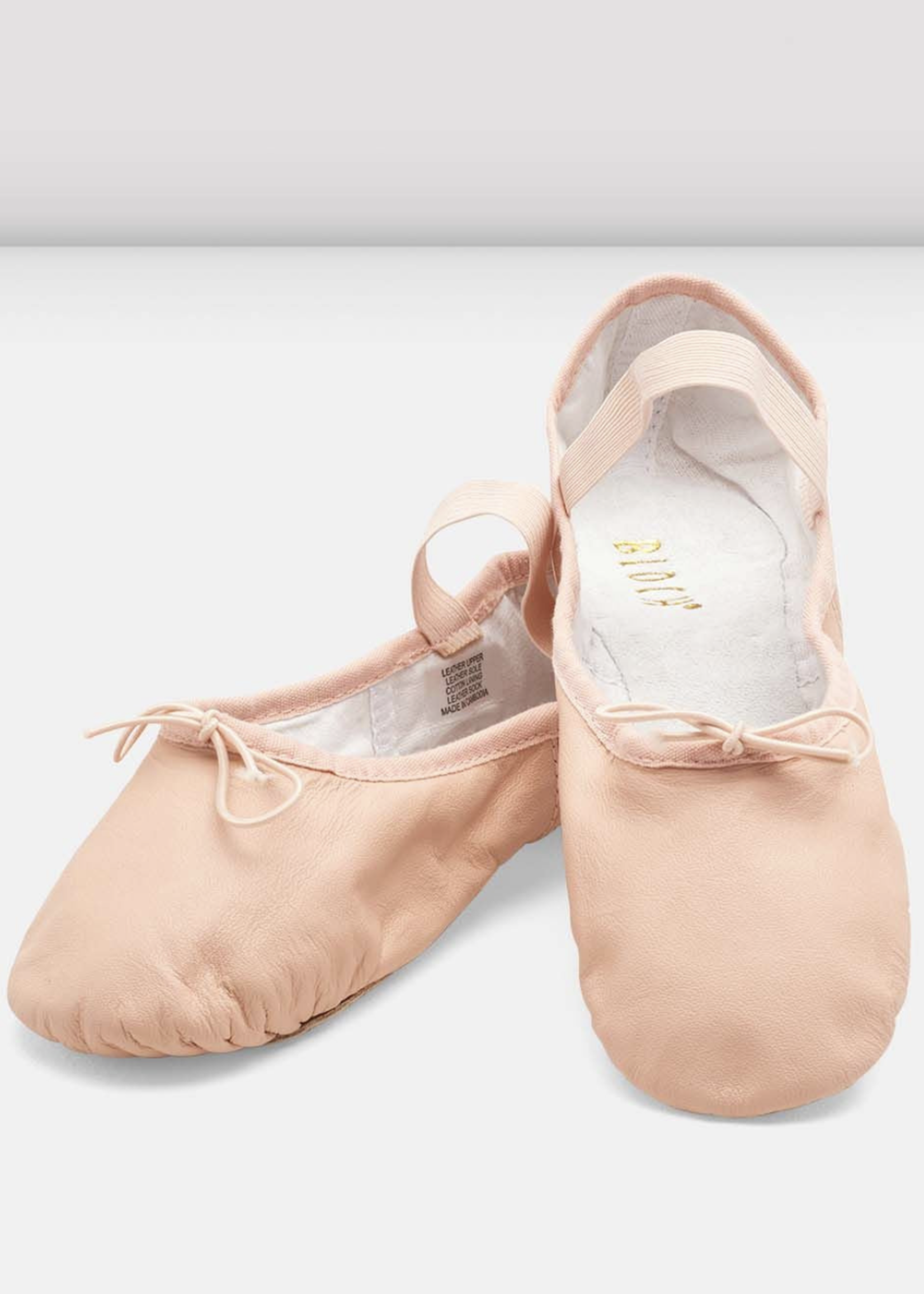 BLOCH S0258L ADULT DANSOFT II SPLIT SOLE LEATHER SLIPPER