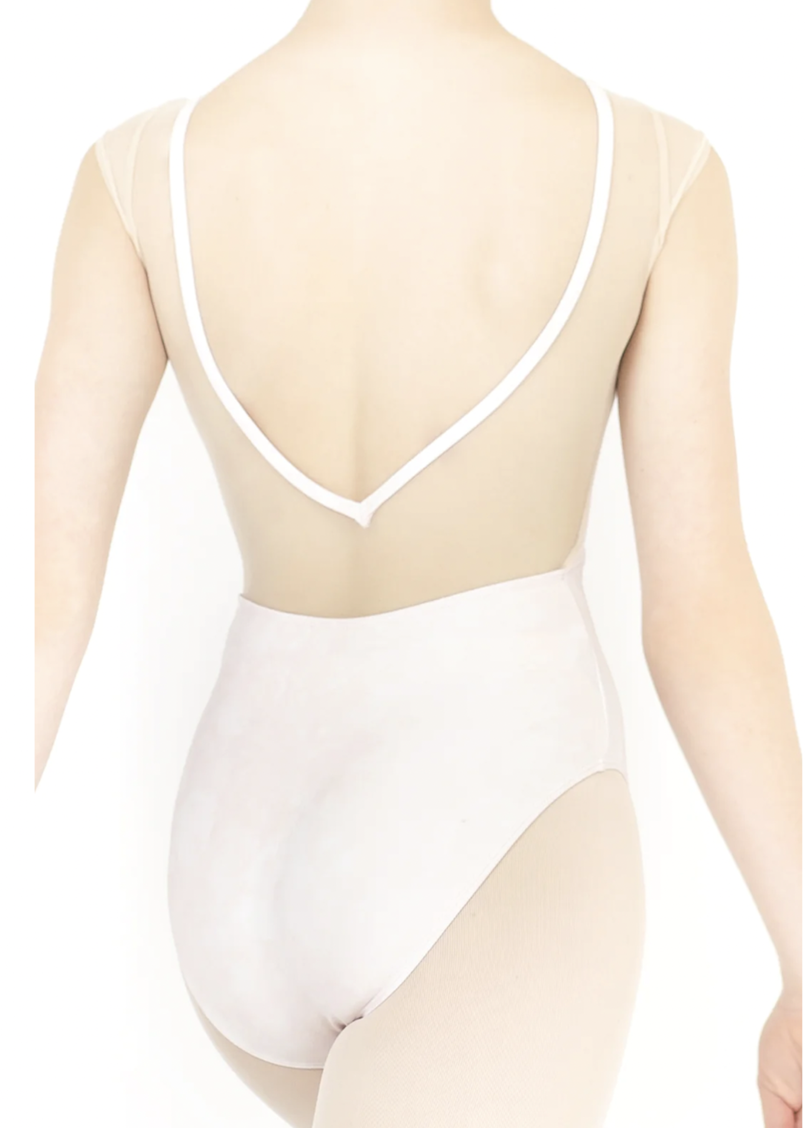 DANSE DE PARIS DELPHINE MESH CAP SLEEVE LEOTARD