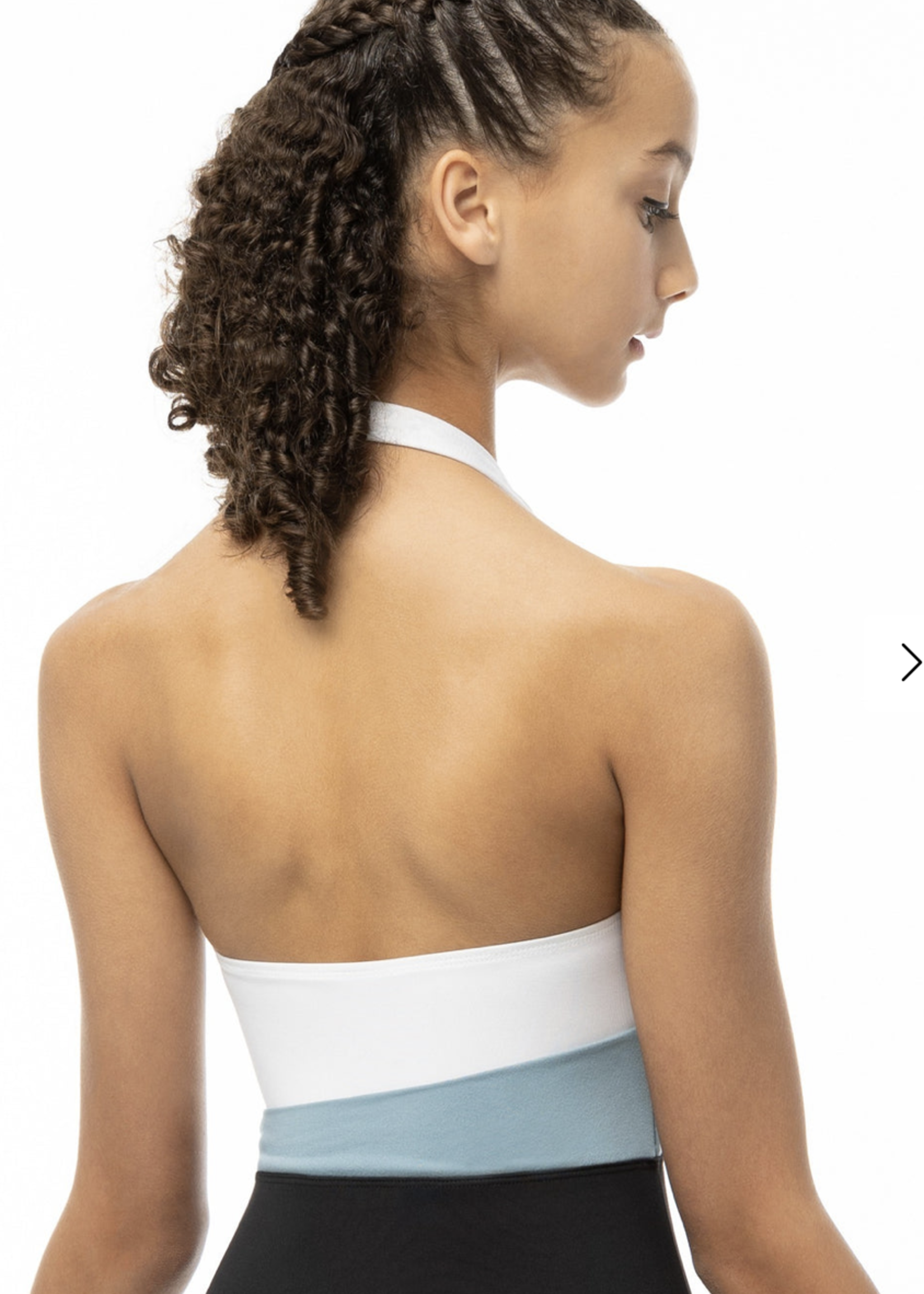 SUFFOLK CHROMATIC HALTER ADULT LEOTARD WITH SASH