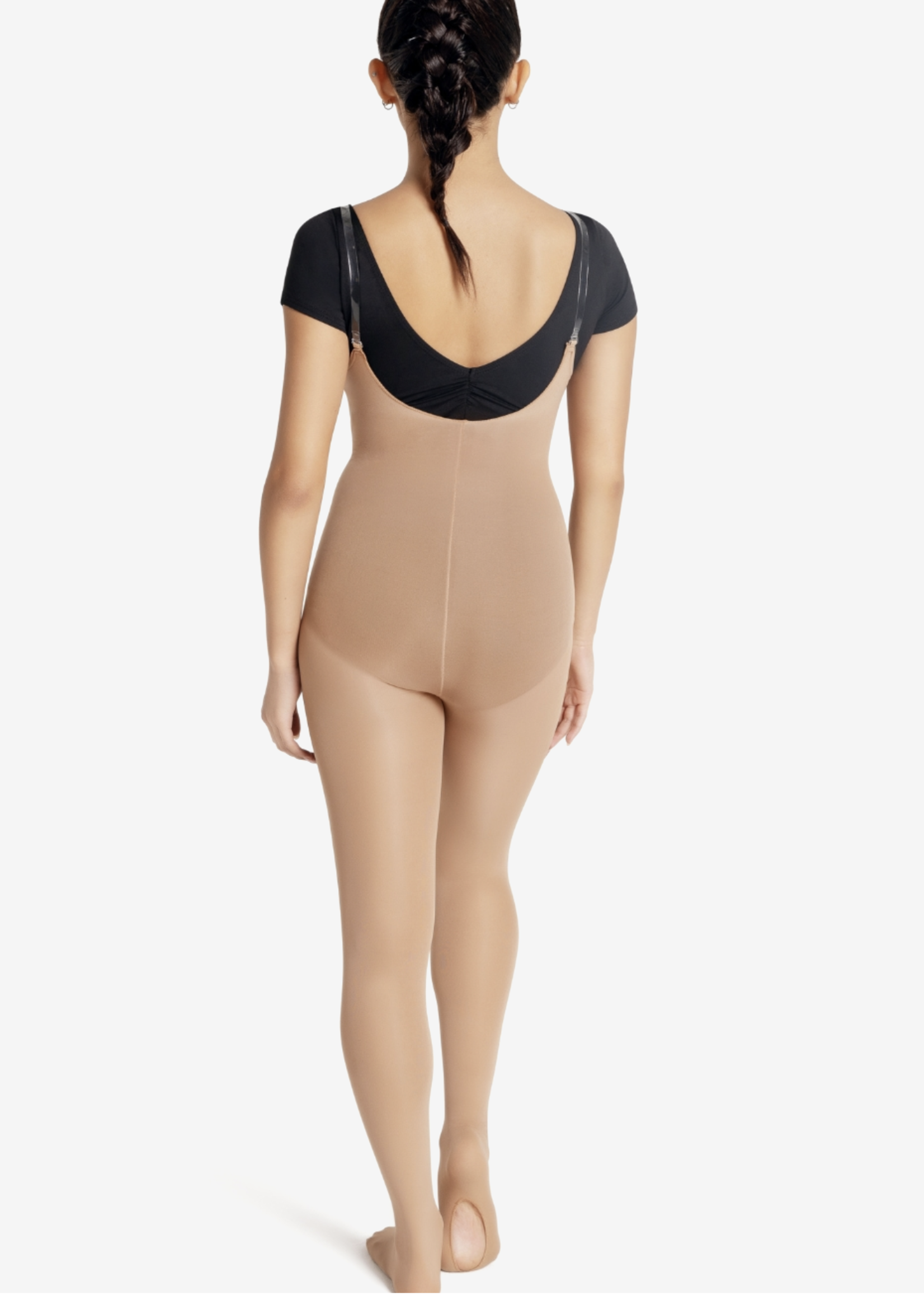 CAPEZIO CAP 1811W CVT BODY TIGHT W/CLEAR STRAPS