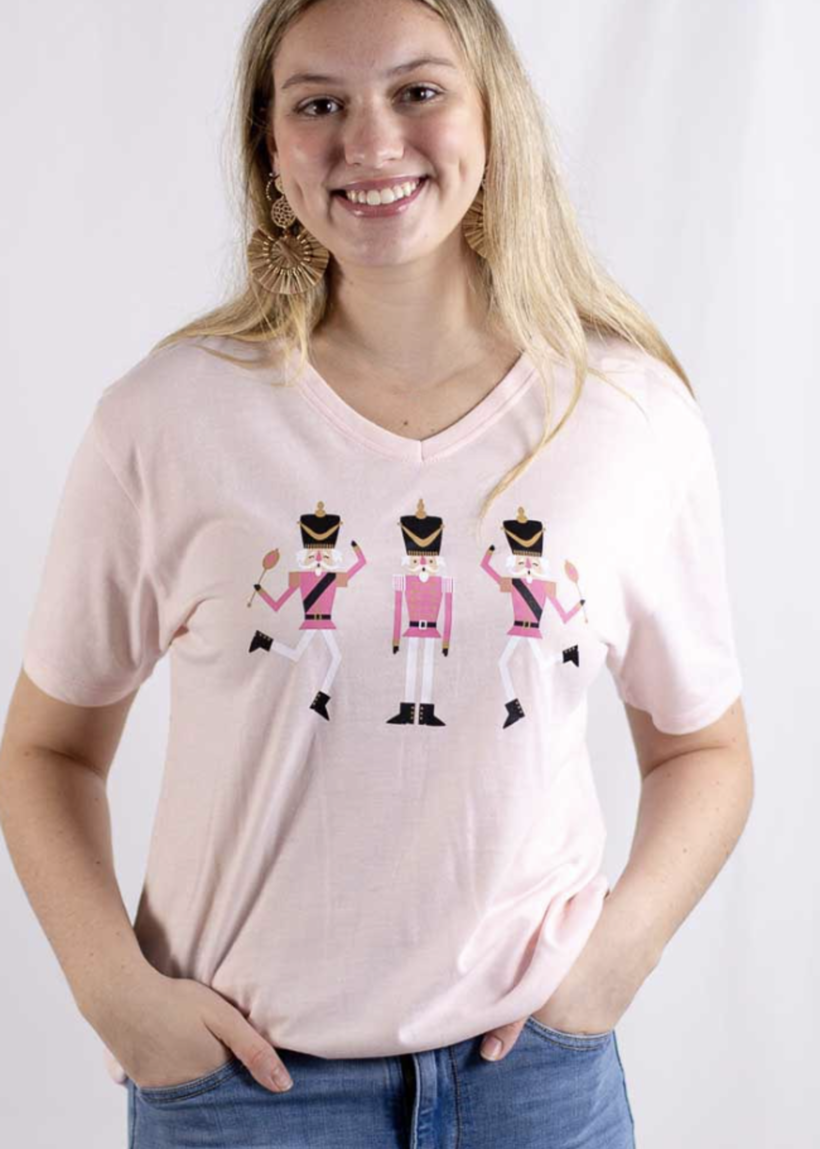 THE ROYAL STANDARD DANCING NUTCRACKER V-NECK T-SHIRT