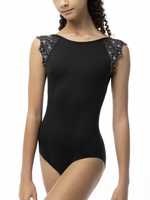 SUFFOLK STORMY WEATHER COLLECTION/FLUTTER SLEEVE ADULT LEOTARD