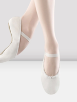 BLOCH S0205L ADULT WHITE DANSOFT FULL SOLE LEATHER BALLET SLIPPER