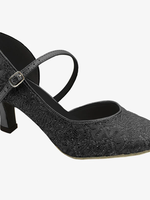 SODANCA RAPHAELA  2.5" SPARKLE FABRIC W/OPEN INNER SIDE SHOE