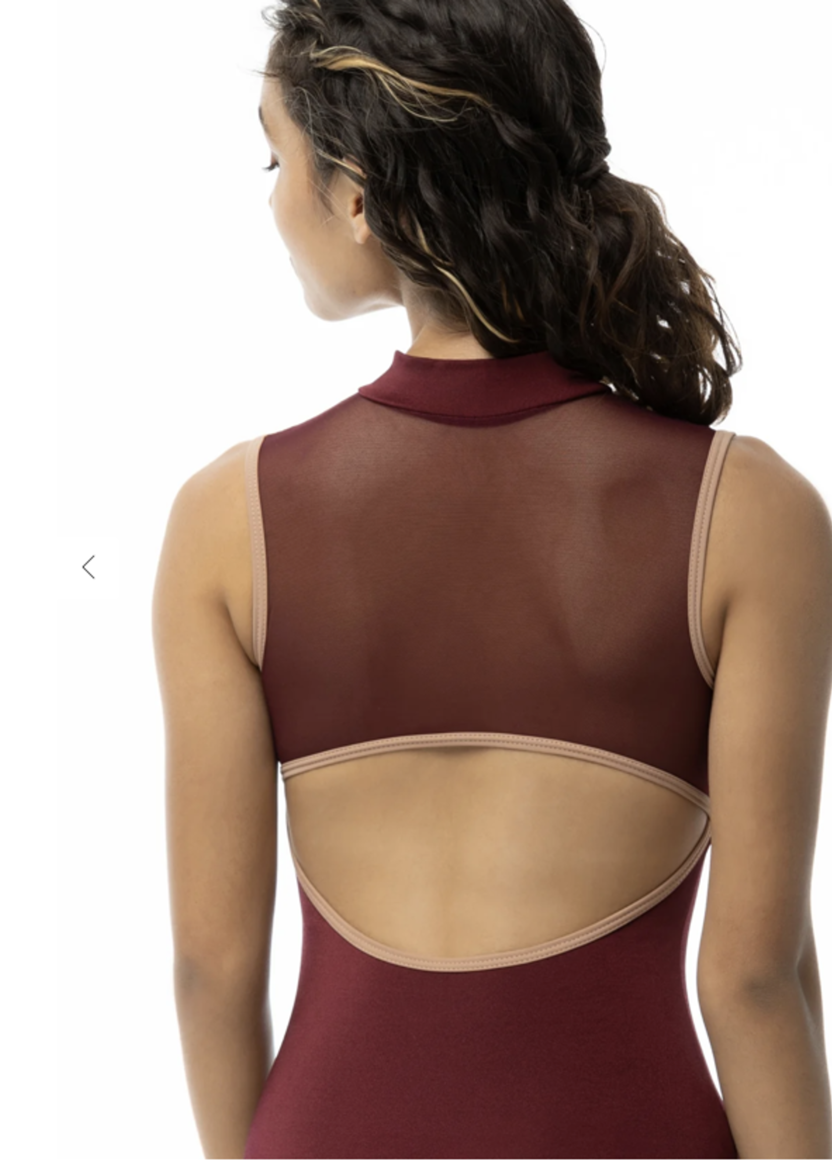SUFFOLK LOLA ZIP FRONT MOCK NECK CHILD LEOTARD