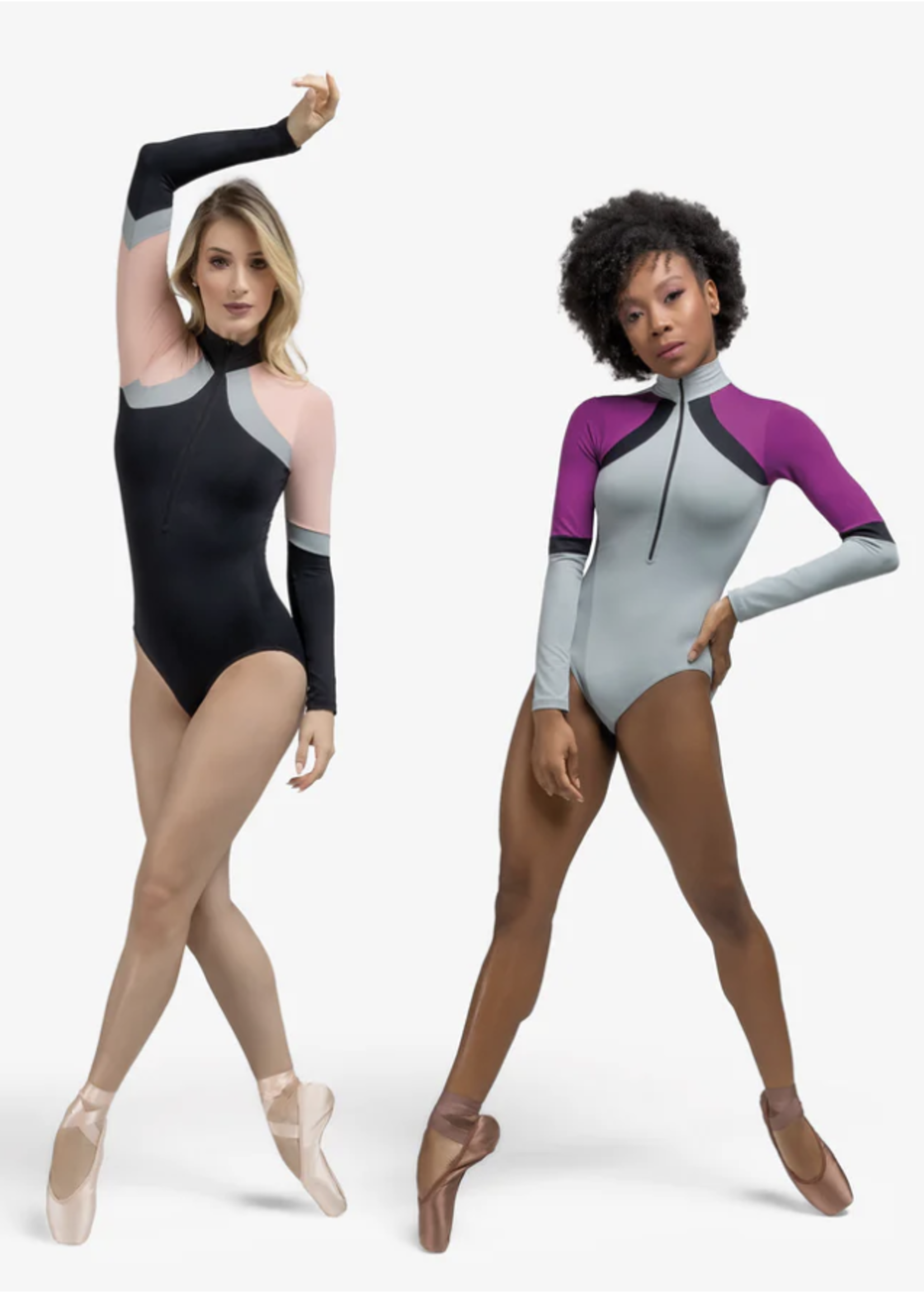 SODANCA LONG SLEEVE ZIP FRONT LEO