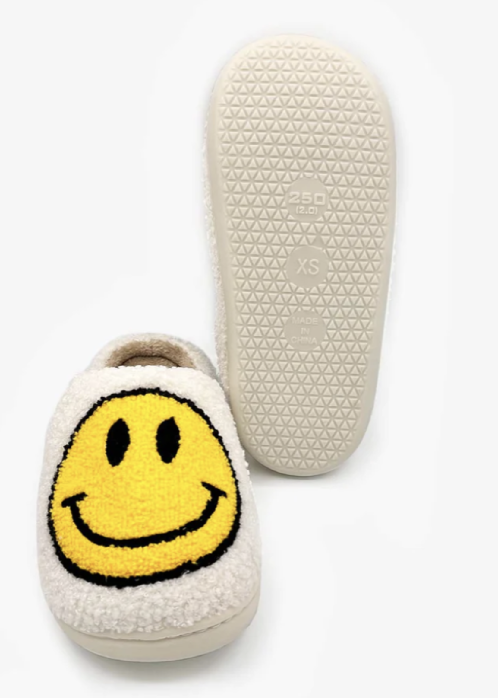 SODANCA JOYFUL SOLES SMILEY FACE SLIPPERS
