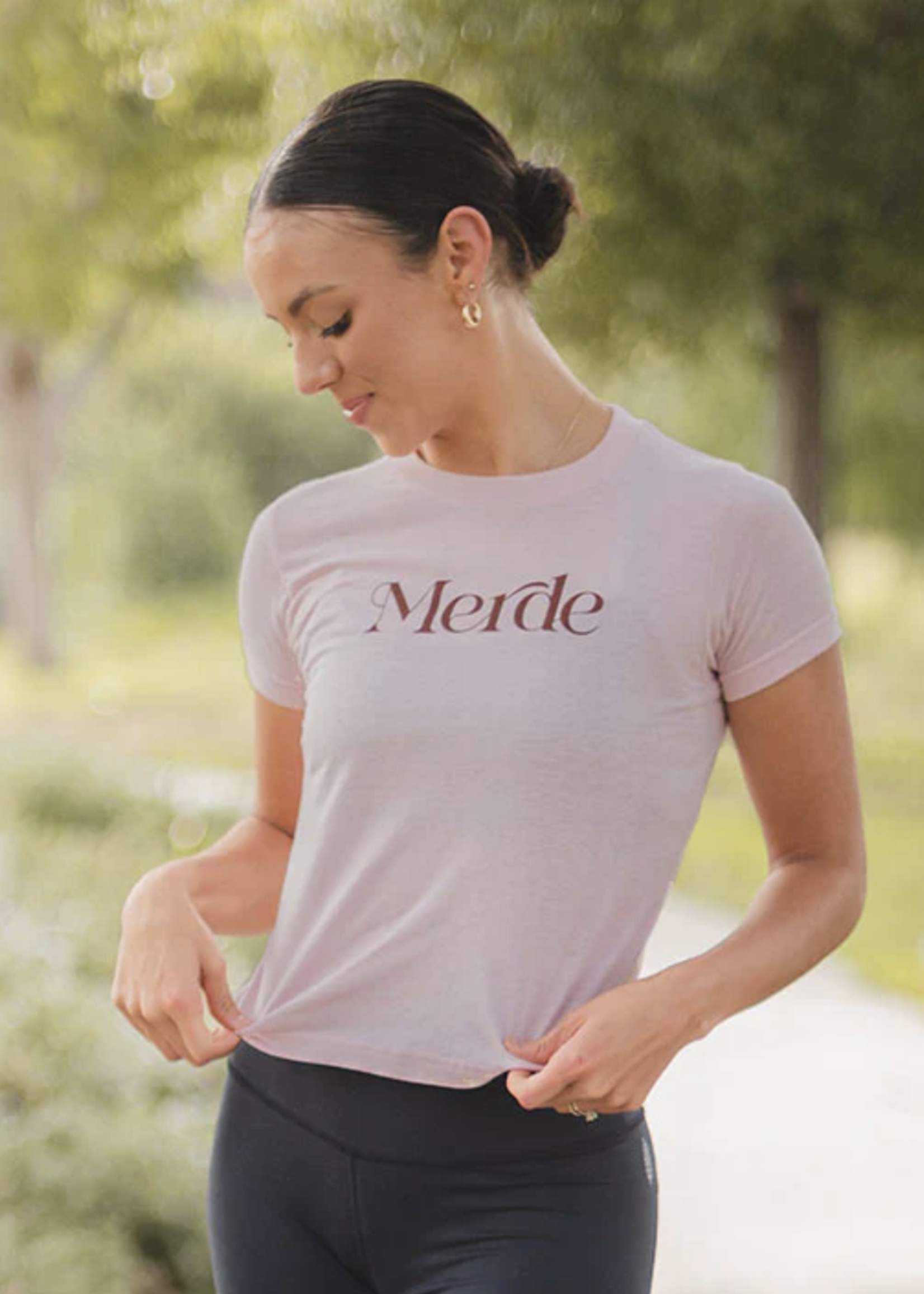 COVET DANCE MERDE CROP TEE