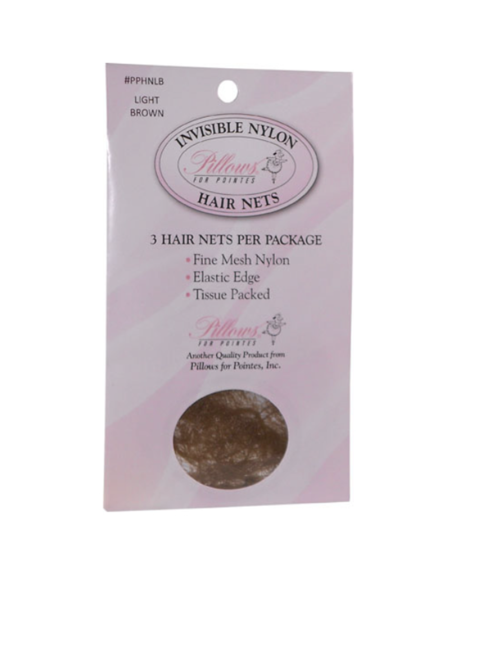 PILLOWS FOR POINTES NYLON HAIR NETS - 3 PCS