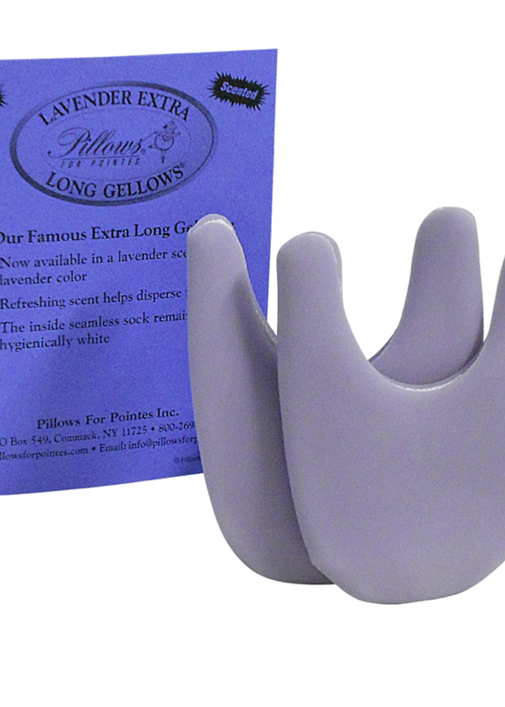 PILLOWS FOR POINTES EXTRA LONG LAVENDER GELLOWS