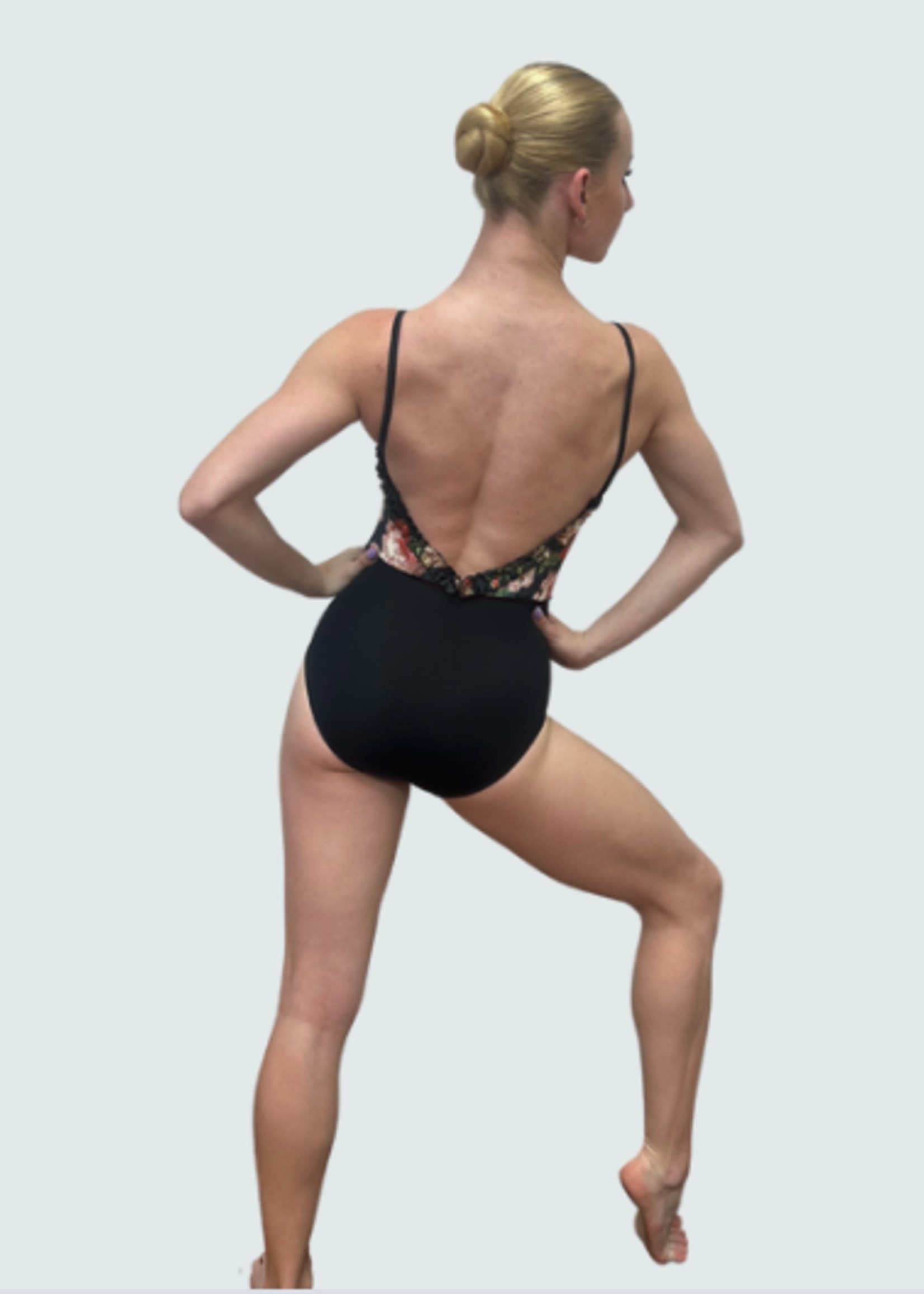 DANSE DE PARIS FROU FROU FRILL TOP V BACK LEOTARD